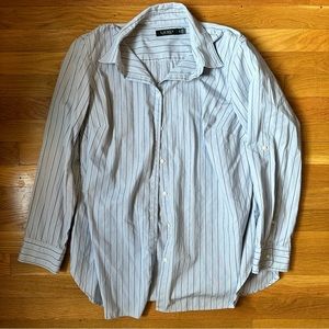 Ralph Lauren 1X Button Up Striped Shirt